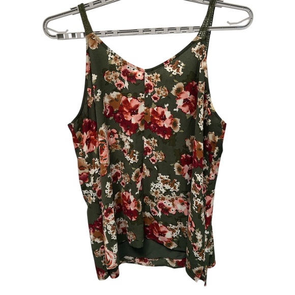 Bobeau Floral Camisole Top 1X - Picture 1 of 4